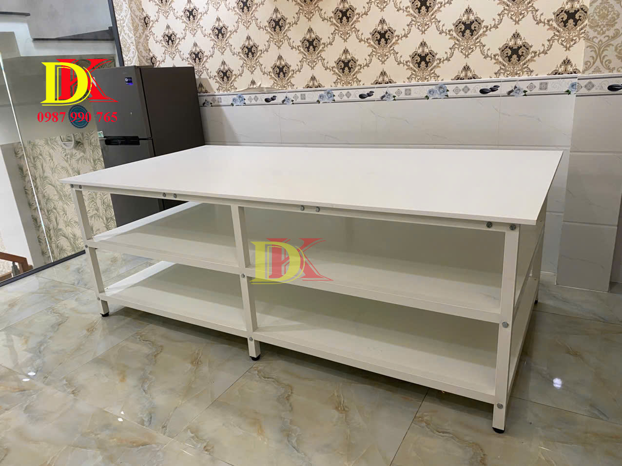 Bàn cắt vải mini 3 tầng